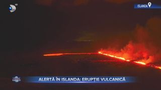 VIDEO - Erupție vulcanică puternică în Islanda. Un munte a erupt pentru a treia oară în ultimii ani