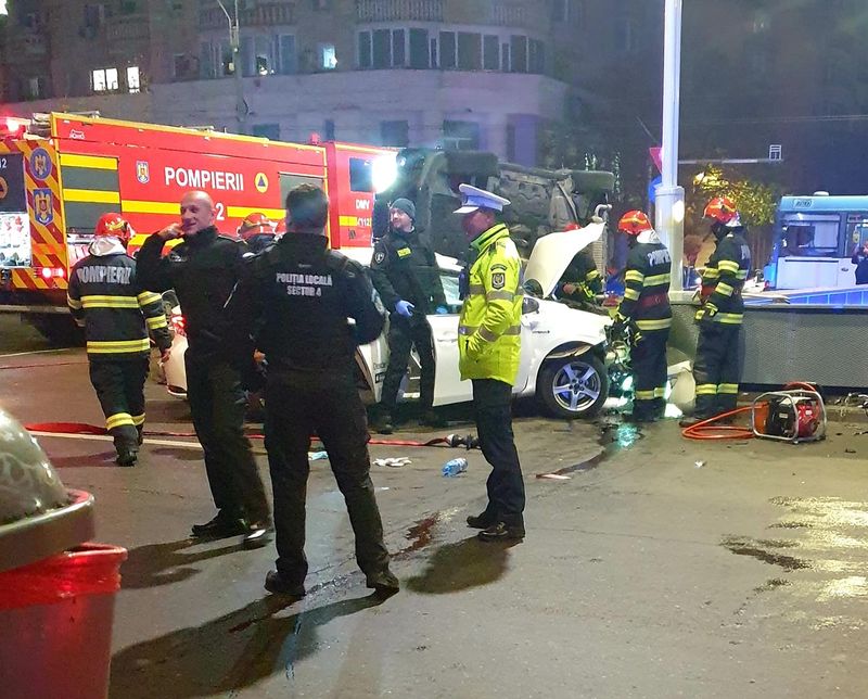 Accident grav în Piata Unirii