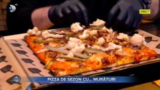 VIDEO - Noua rețetă de sărbători: Pizza de sezon cu... murături