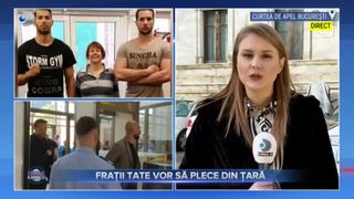 VIDEO - Frații Tate vor să plece din țară după ce mama lor a suferit un infarct