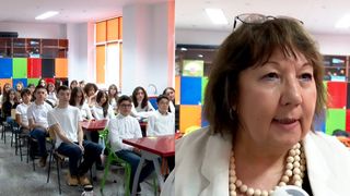 VIDEO - Doina Ruști, una dintre cele mai apreciate scriitoare contemporane, &icirc;n vizită la elevii Liceului Teoretic &bdquo;Ștefan Odobleja&rdquo; din Capitală