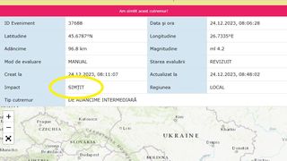 Cutremurul de la 8 dimineața a fost simțit