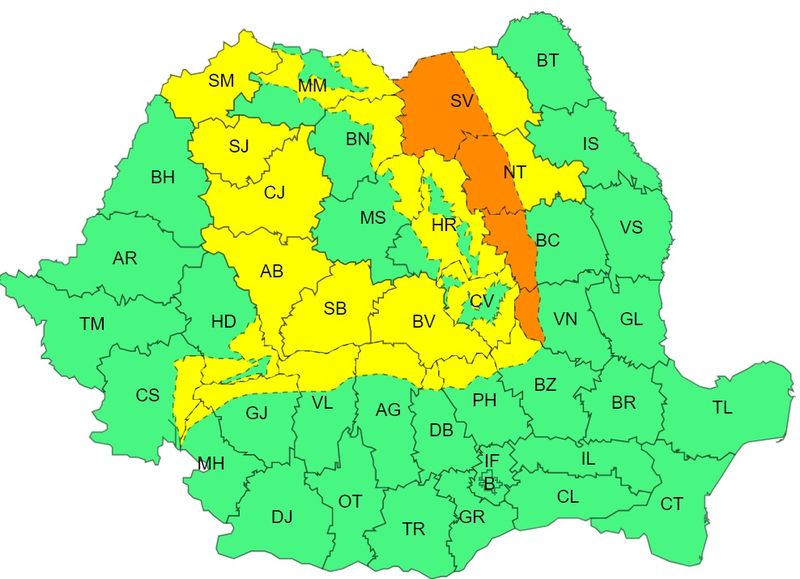 Schimbare radicală de vreme în prima zi de Crăciun