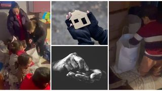 Exclusiv! O familie cu 9 copii, speranță în Ajunul Crăciunului! Mai mulți tineri pasionați de mașini le-au adus alinarea: ”Le este rușine să meargă cu caietele în pungă la școală”