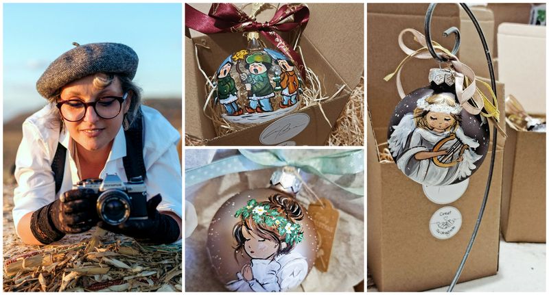 Globuri pictate sticlă