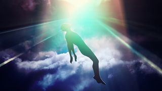 Sufletul, &icirc;nconjurat de ființe spirituale &icirc;n momentul morții