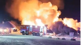 Incendiul de la Ferma Dacilor a fost lichidat