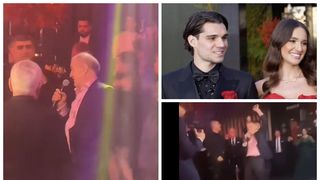 VIDEO: Gigi Becali, spectacol de zile mari la petrecerea de logodnă a lui Ianis Hagi