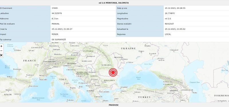 cutremur muntenia craciun