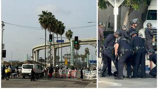 Exclusiv! Aproape 40 de protestatari arestați după ce au blocat principalul drum de acces &icirc;n Aeroportul LAX