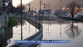 VIDEO - Dunărea a ieșit din matcă, la Budapesta. Fluviul a atins cel mai ridicat nivel din ultimul deceniu