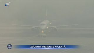 VIDEO - Zborurile de pe Aeroportul Internațional din Cluj-Napoca, date peste cap din cauza ceții