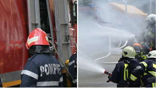 Un incendiu de vegetație a izbucnit lângă Ferma Dacilor. Flăcările s-au extins rapid pe o suprafață de 8 hectare