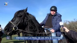 VIDEO-Distracție la final de an: spa și echitație. Mulți au schimbat sporturile de iarnă cu echitația și băile lungi &icirc;n piscinele acoperite