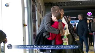 VIDEO - Despărțiri grele în aeroporturi. Românii se întorc înapoi în străinătate