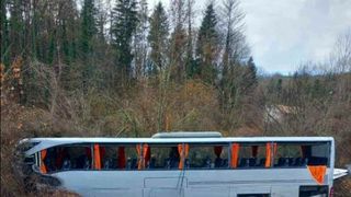 Un autobuz românesc a fost implicat într-un accident rutier, la Ruse