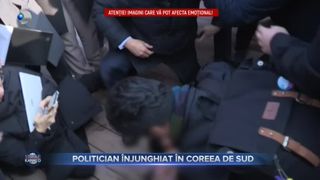 VIDEO - Liderul Opoziției din Coreea de Sud, înjunghiat de un individ care pretindea că vrea autograf