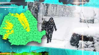 Avertizare ANM! Cod galben de ninsori și viscol în mai multe județe din țară