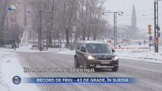 VIDEO- Record de frig &icirc;n Europa: -43 de grade, &icirc;n Suedia