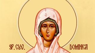 Sf&acirc;nta Cuvioasă Domnica a trăit pe vremea lui Teodosie cel Mare (379-395)