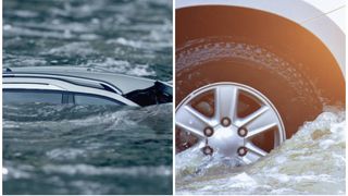 masina in apa roata de la masina in apa