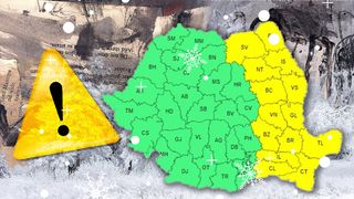 Cum va fi vremea în următoarele zile? Meteorologii au emis un cod galben de vânt, polei, ninsori moderate și viscol. Consultă HARTA zonelor afectate