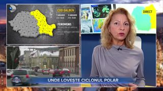 VIDEO - Un ciclon polar, peste Rom&acirc;nia. Meteorologul ANM Alina Șerban anunță care va fi prognoza meteo zilele acestea &icirc;n Rom&acirc;nia
