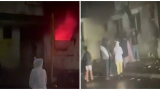 Incendiu puternic într-un bloc din Capitală! Două persoane au ajuns la spital intoxicate cu fum