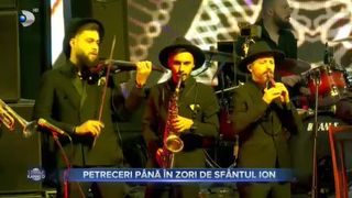 VIDEO - Petreceri până în zori de Sfântul Ion. Viorica și Ioniță de la Clejani au întreținut distracția