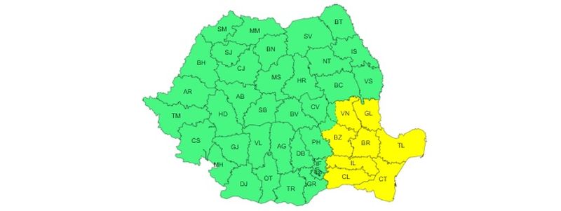 Cod galben de viscol și ninsori în România! Toată țara este sub avertizare meteo de ger