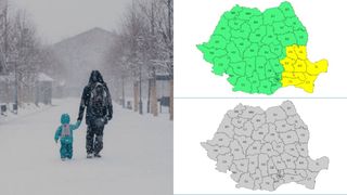 Cod galben de viscol și ninsori în România! Toată țara este sub avertizare meteo de ger