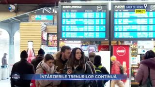 VIDEO- &Icirc;nt&acirc;rzierile trenurilor continuă. Cum se anunță situația pe șine astăzi?