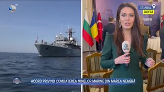 VIDEO - Acord privind combaterea minelor marine din Marea Neagră. Evenimentul are loc la Istanbul