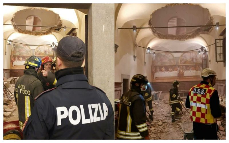 Podea prăbușită nuntă Italia