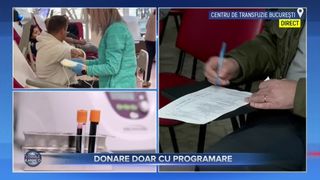 VIDEO- Donare doar cu programare. Beneficiile oferite donatorilor au aglomerat spitalele