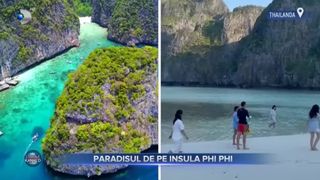 VIDEO- Paradisul de pe insula Phi Phi, una dintre cele mai frumoase destinații din lume