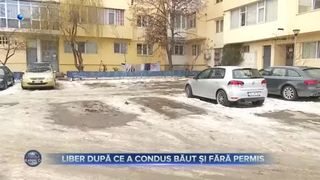VIDEO - Un t&acirc;năr de 23 de ani din Galați, beat și fără permis, a lovit mai multe mașini parcate și a fugit de la locul accidentului/ &bdquo;Mașina mi-a fost &icirc;ncredințată de proprietar, știe că nu am permis&rdquo;
