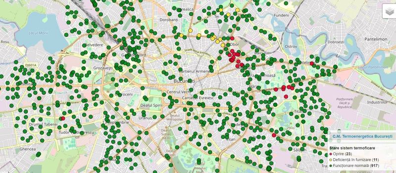 Lista blocurilor din București fără apă caldă și căldură: peste 400 de blocuri sunt afectate de avaria Termoenergetica