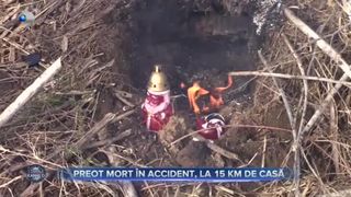 VIDEO - Un preot de 31 de ani și-a pierdut viața într-un accident teribil în Prahova. Bărbatul a lăsat în urmă o soție îndurerată și doi copii
