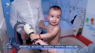 VIDEO - Sportul acvatic, benefic pentru bebeluși. Micuții au beneficii de natură fizică, psihică sau socială