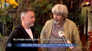 VIDEO - Artă florală la superlativ. Unul dintre cei mai apreciați floriști a venit &icirc;n Rom&acirc;nia pentru a oferi sfaturi și lecții