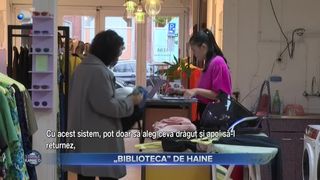 VIDEO - „Biblioteca” de haine, un nou concept prin care oamenii pot închiria articole vestimentare, cu ziua.