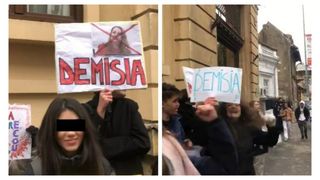 Protest elevi transport gratuit