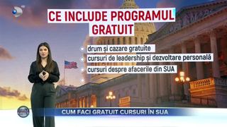 VIDEO - Cum faci gratuit cursuri &icirc;n SUA. Oportunitate pentru tinerii care vor să aibă o afacere de succes