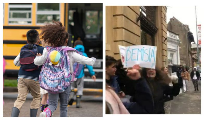 Protest elevi transport gratuit