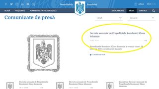 Ce a apărut pe site-ul președintelui Rom&acirc;niei după ce Klaus Iohannis a fost "dat dispărut"