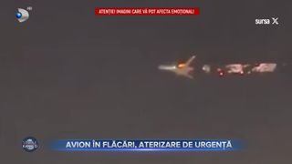 VIDEO - Avion în flăcări pe cerul american! Aeronava a luat foc la scurt timp după ce a decolat