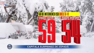 VIDEO- Zăpada a făcut prăpăd în Capitală. Ninsoarea abundentă din Capitală a adus un strat de zăpadă de 15 cm