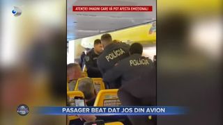 VIDEO- Scandal &icirc;n avion! Un bărbat aflat sub influența băuturilor alcoolice a fost dat jos din avion