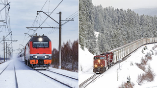 Șine de cale ferată, rupte în urma temperaturilor scăzute.